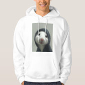 Cute Rabbit Face Pullover Hoodie (Vorderseite)