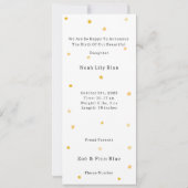 Cute Rabbit In Magical Night With Moon And Stars (Rückseite)