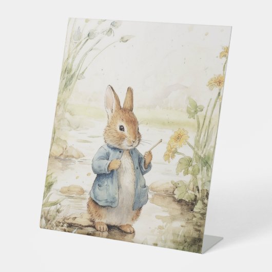  Cute  Rabbit in the kitchen Sockelschild (Vorderseite)