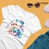 Cute Rabbit Nurse Hoppy Easter & Custom Name T-Shirt