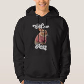 Cute Rabbit Retro Winter Ski Rabbit Hoodie (Vorderseite)