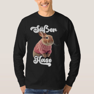 Cute Rabbit Retro Winter Ski Rabbit T-Shirt