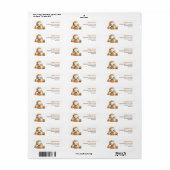 Cute Rabbit Woodland Animals Fall Return Address (Vorne)