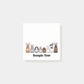 cute rabbits post it post-it klebezettel (Vorderseite)