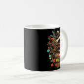 Cute Raccoon Festive Winter Scenery Forest Animal Kaffeetasse (VorderseiteRechts)