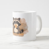 Cute Raccoon Mug Jumbo-Tasse (Vorderseite Rechts)