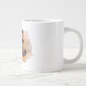 Cute Raccoon Mug Jumbo-Tasse (Rechts)