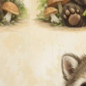 Cute Raccoon Sunflower Pattern Wallpaper Tapete (Naht)