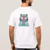 Cute Raccoon T-Shirt – Funny “Not Today” Quote  (Rückseite)