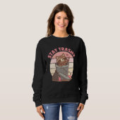 Cute Racoon Team Trash Stay Trashy Retro Raccoons  Sweatshirt (Vorne ganz)