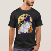 Cute Ragdoll Cat Halloween Witch Pumpkin T-Shirt (Vorderseite)
