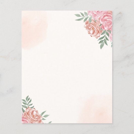 Cute Rainbow Boho Baby Shower (Rückseite)