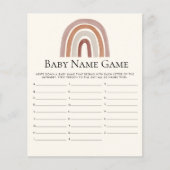 Cute Rainbow Boho Baby Shower (Vorderseite)