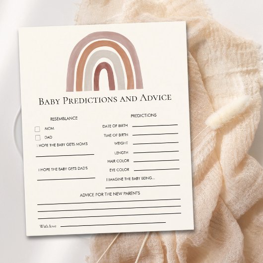 Cute Rainbow Boho Baby Shower