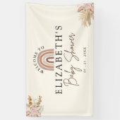 Cute Rainbow Boho Baby Shower Banner (Vertikal)