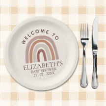 Cute Rainbow Boho Baby Shower