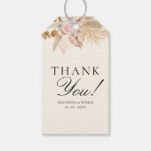 Cute Rainbow Boho Bridal Shower Geschenkanhänger (Vorderseite)