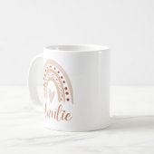 Cute Rainbow Boho Heart Auntie Cute Kaffeetasse (Vorderseite Links)