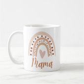 Cute Rainbow Boho Heart Mama Kaffeetasse (Links)
