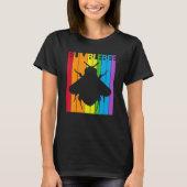 Cute Rainbow Bumblebee T-Shirt (Vorderseite)