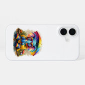 Cute Rainbow Elephant iPhone 16 Case Cover Hülle (Rückseite (Horizontal))