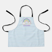 Cute Rainbow - Lavender Striped Kids Schürze (Vorderseite)