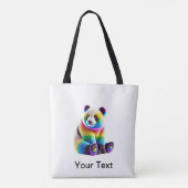 Cute Rainbow Panda Tasche (Rückseite)