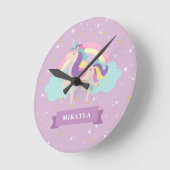 Cute Rainbow Runde Wanduhr (Winkel)