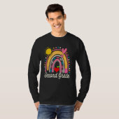 Cute Rainbow Second Grade Teacher Student Back To  T-Shirt (Vorne ganz)