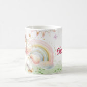 Cute Rainbow Unicorn Porcelain Mug Kaffeetasse (Mittel)