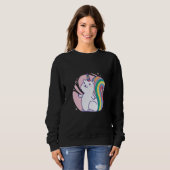 Cute rainbow unicorn squirrel sweatshirt (Vorne ganz)