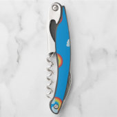 Cute Rainbow with Clouds Pattern Kellnermesser (Vorderseite)