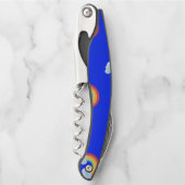 Cute Rainbow with Clouds Pattern Kellnermesser (Vorderseite)