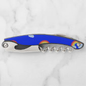 Cute Rainbow with Clouds Pattern Kellnermesser (Vorderseite)