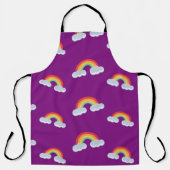 Cute Rainbow with Clouds Pattern Schürze (Vorderseite)