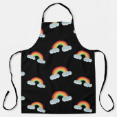 Cute Rainbow with Clouds Pattern Schürze (Vorderseite)
