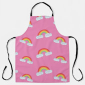 Cute Rainbow with Clouds Pattern Schürze (Vorderseite)