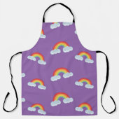 Cute Rainbow with Clouds Pattern Schürze (Vorderseite)