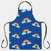 Cute Rainbow with Clouds Pattern Schürze (Vorderseite)