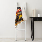 Cute Rainy Day Elephant Cartoon Cozy Throw Blanket Sherpadecke (Beispiel)