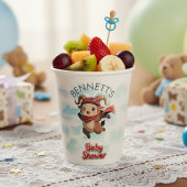 Cute Ram Winter Baby Shower Paper Cup Pappbecher