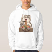 Cute Ramen Cat Illustration Hoodie (Vorderseite)