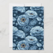 Cute Ranunculus Accent Adult Birthday Einladung (Rückseite)