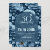 Cute Ranunculus Accent Adult Birthday Einladung (Vorne/Hinten)