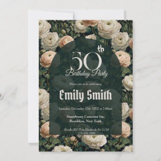 Cute Ranunculus Themed Summer Party Einladung