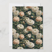 Cute Ranunculus Themed Summer Party Einladung (Rückseite)