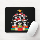 Cute Rat Terrier Le Dog Christmas Tree Xmas Hat Lo Mousepad (Mit Mouse)