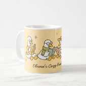 Cute Reading Goose Mug Kaffeetasse (Vorderseite Links)
