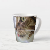 Cute Realistic Cat Face Coffee Mug Milchtasse (Rechte Ecke)