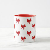 Cute Red Bow Pattern Mug | Gift for Her Tasse (Zentrum)